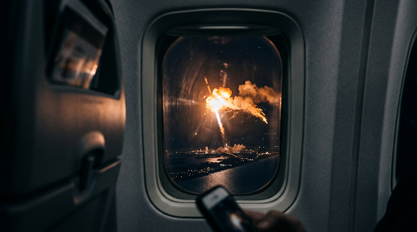 SpaceX Starship Explosion Goes Viral: Plane Passengers Film Rocket Blow Up From the Sky